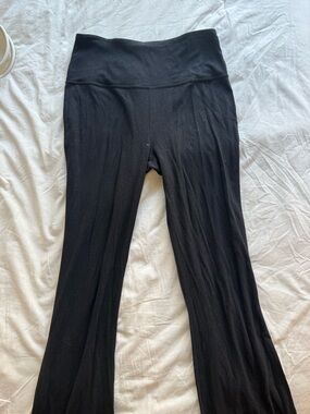 lululemon athletica Black Wide-Leg Yoga Pants